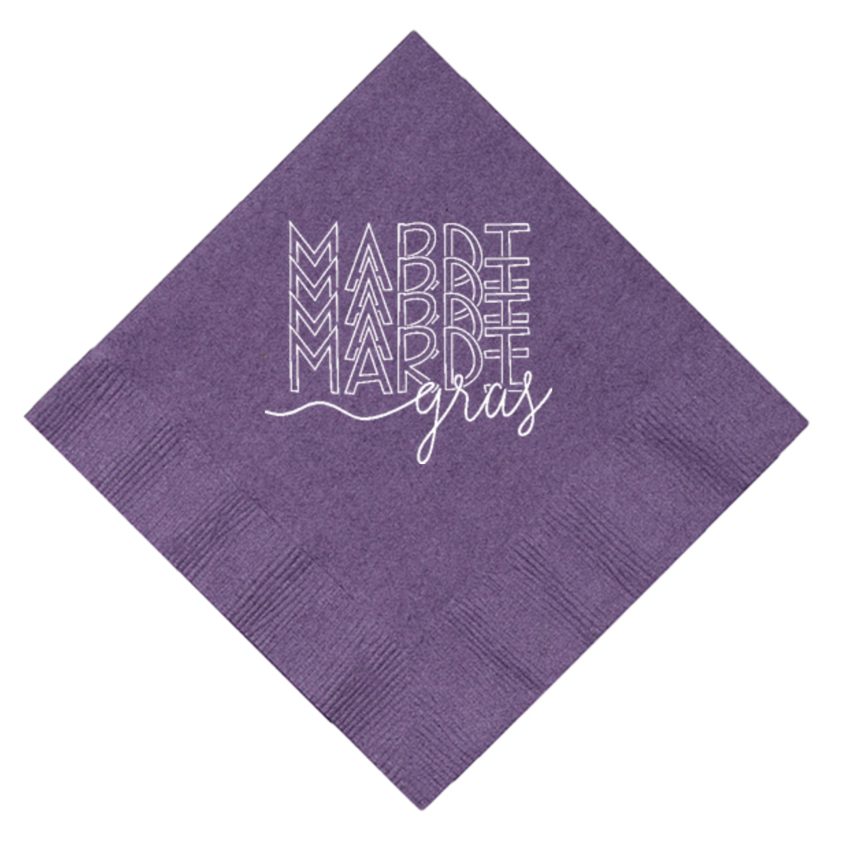 Mardi Mardi Mardi Gras Beverage Napkin