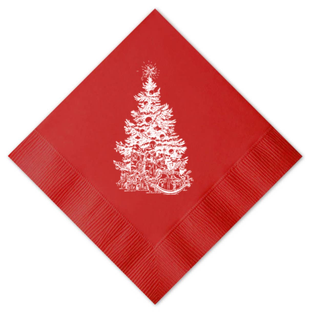 Christmas Tree Beverage Napkin
