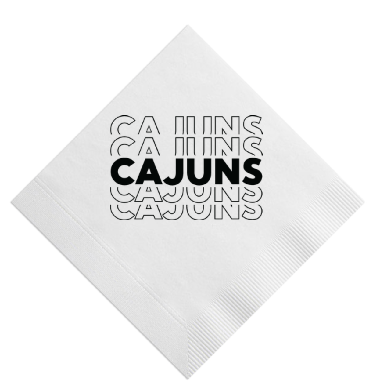 Cajuns Beverage Napkin