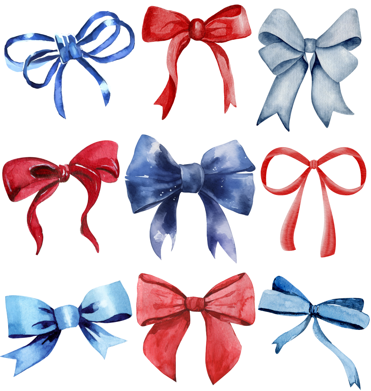 Patriotic Bows Coquette DTF Transfer