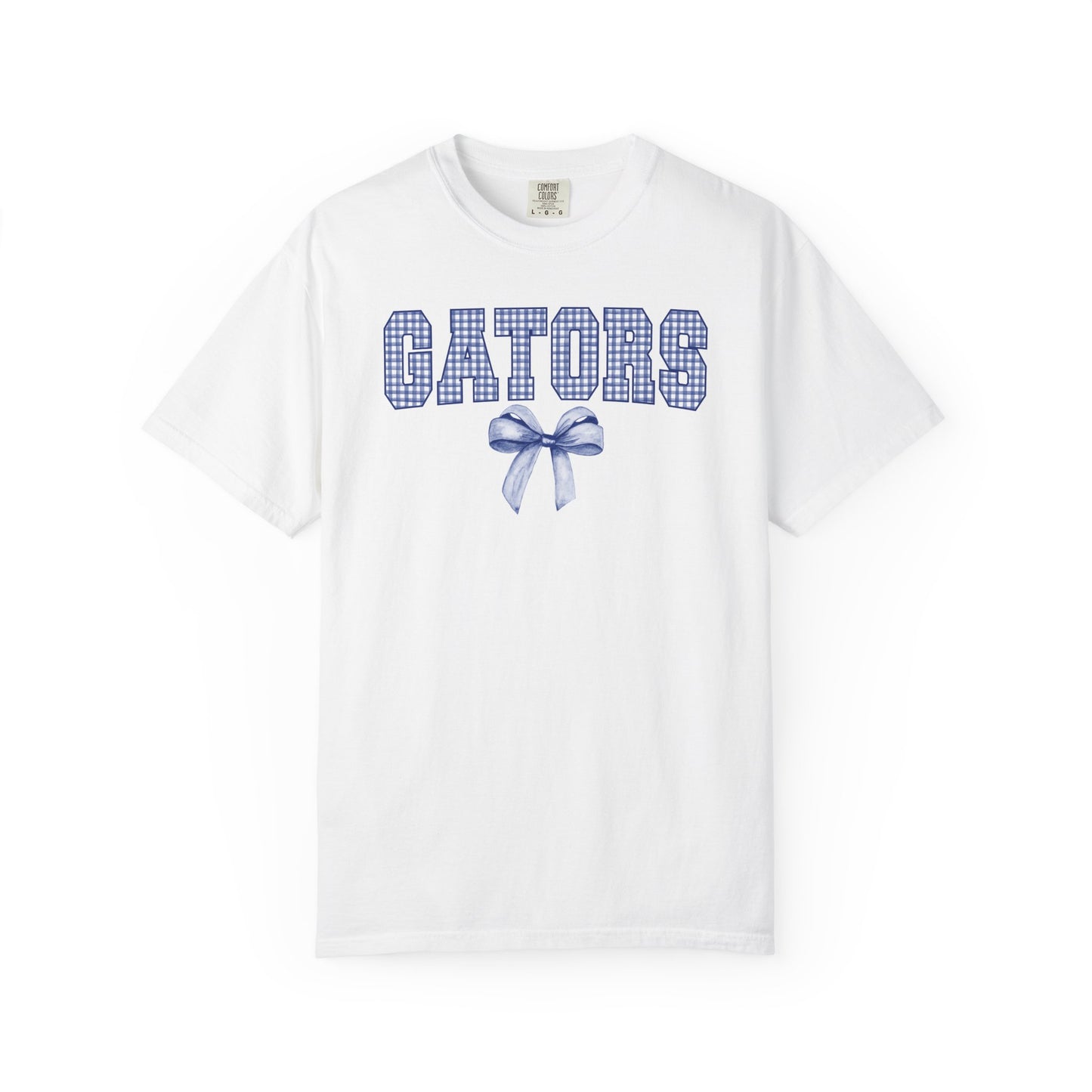 Gators Gingham Bow DTF Transfer