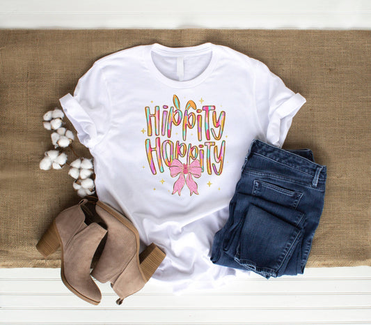 Hippity Hoppity Colorful Brushstroke DTF Transfer