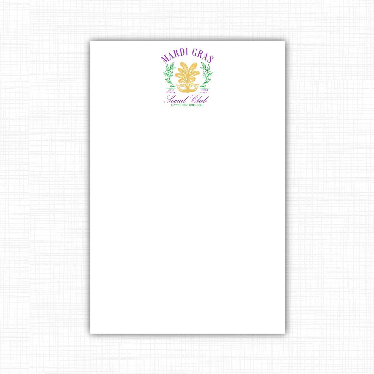 Mardi Gras Social Club Notepad