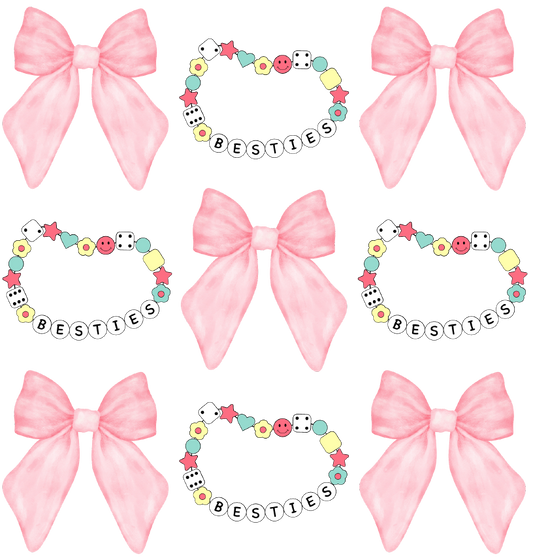 Friendship Bracelet Coquette DTF Transfer