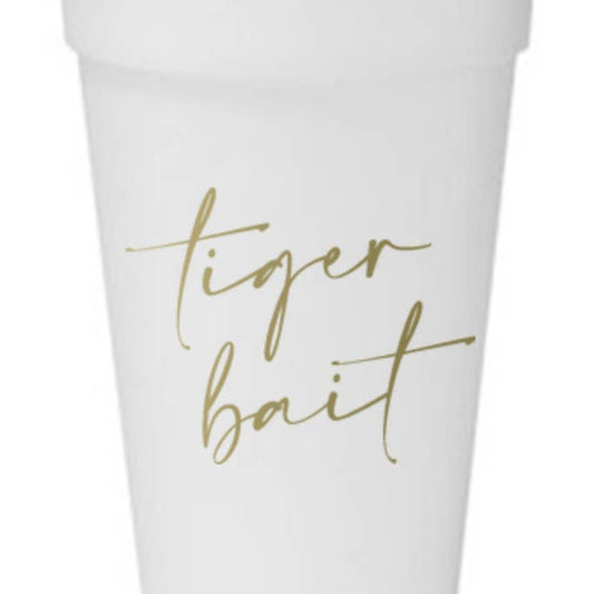 Tiger Bait Styrofoam Cups
