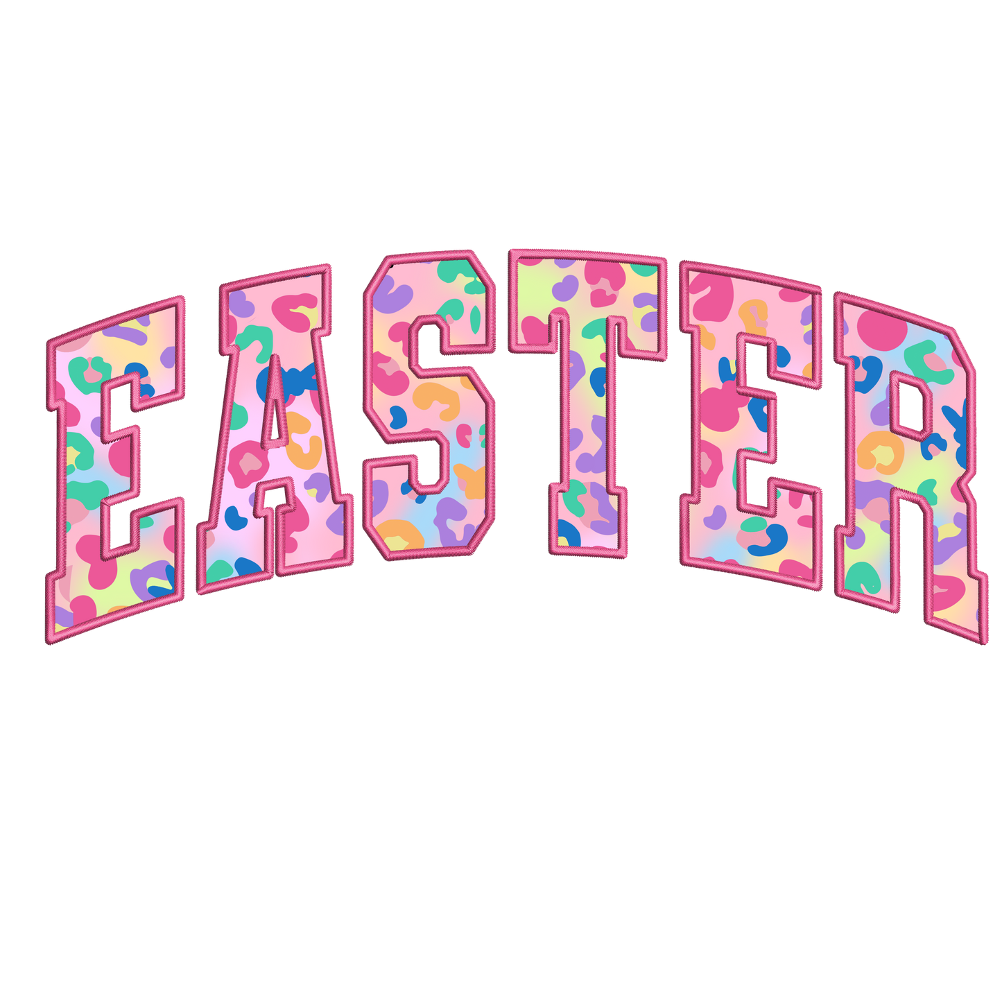 Easter Faux Embroider DTF Transfer