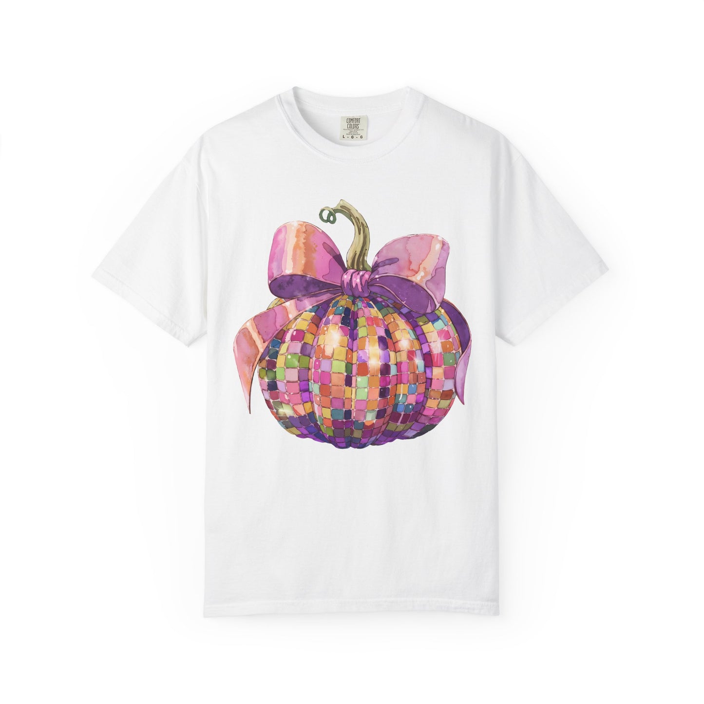 Disco Ball Pumpkin DTF Transfer