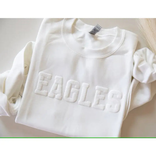 Embossed Puff Eagles Sweatshirt