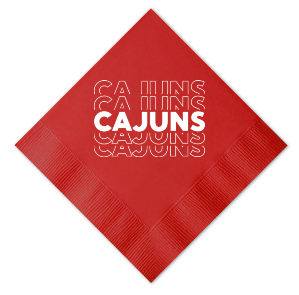 Cajuns Beverage Napkin