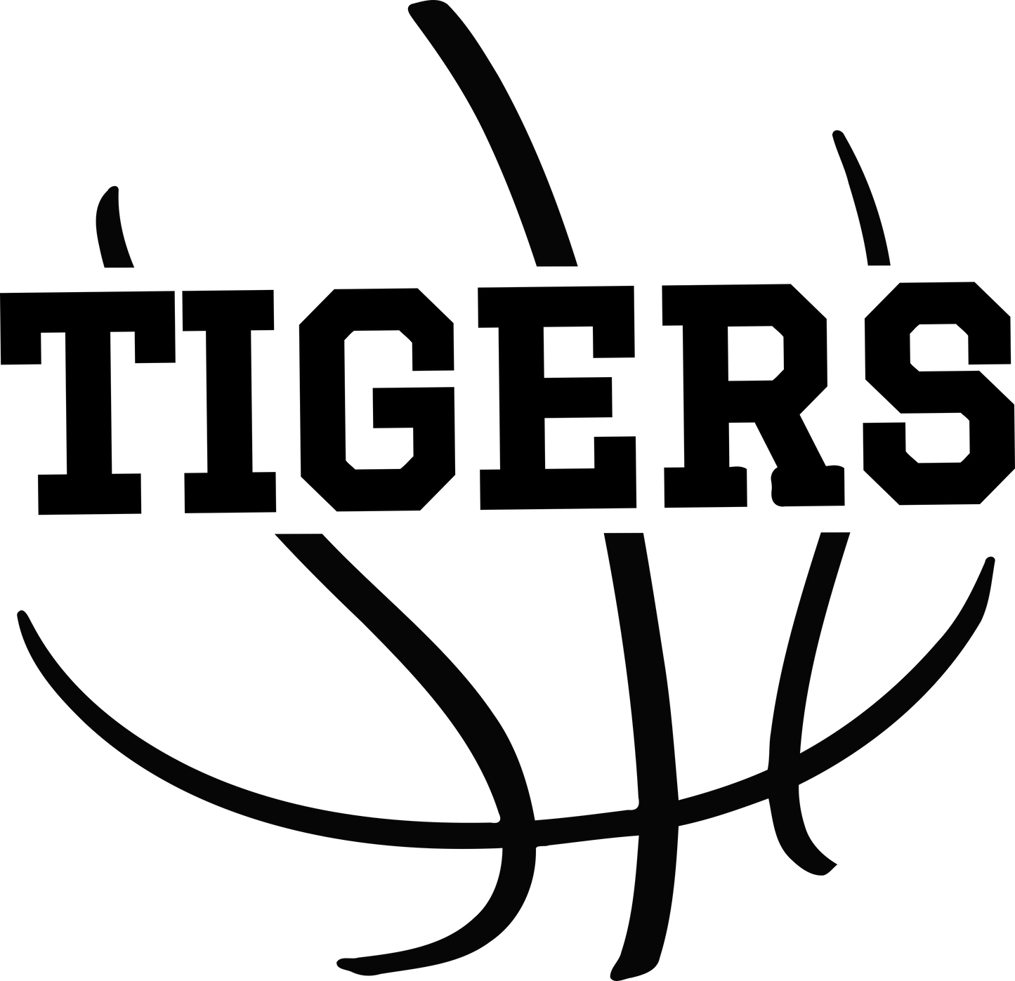 Tigers Basketball DTF Transfer