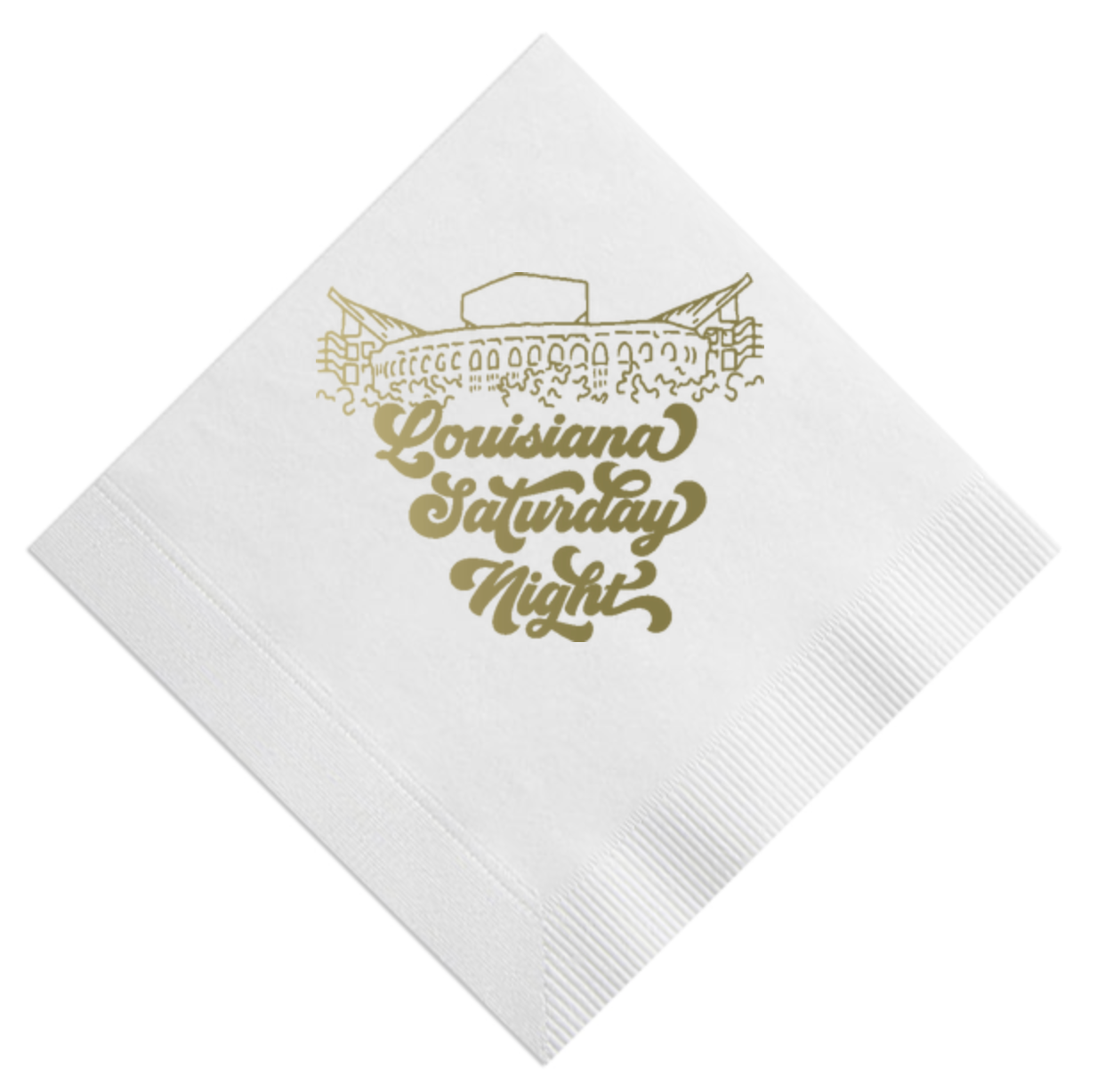 Louisiana Saturday Night Beverage Napkin