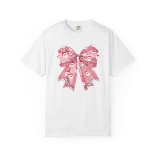 Christmas Coquette Santa Bow DTF Transfer