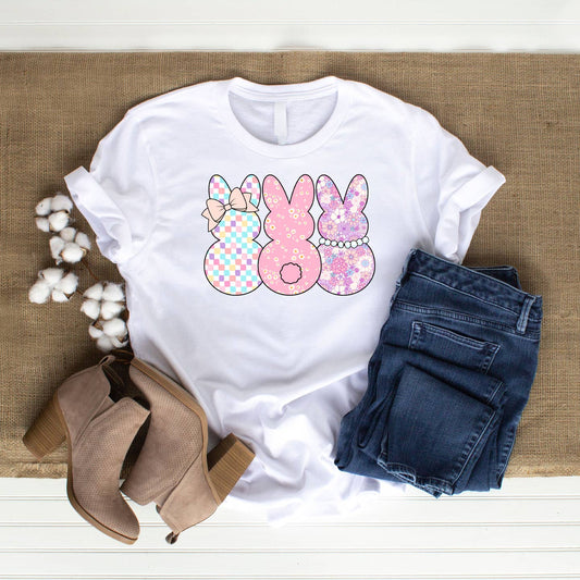 Preppy Bunny Trio DTF Transfer