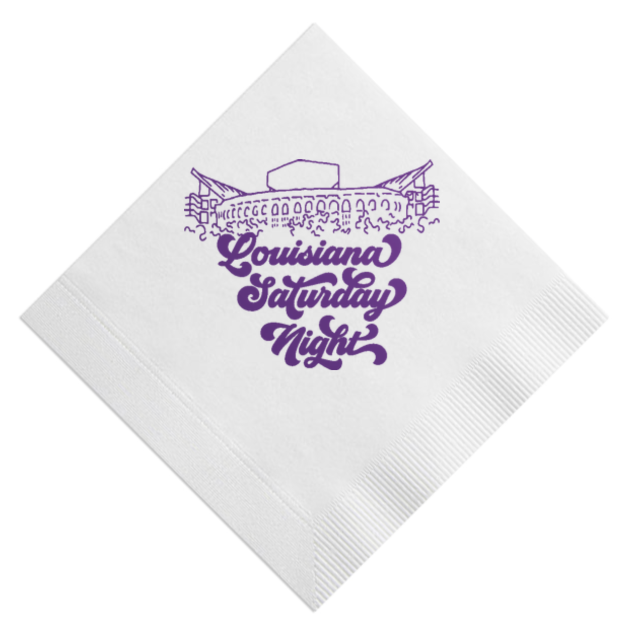 Louisiana Saturday Night Beverage Napkin