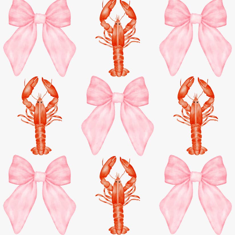 Crawfish Bow Coquette DTF Transfer
