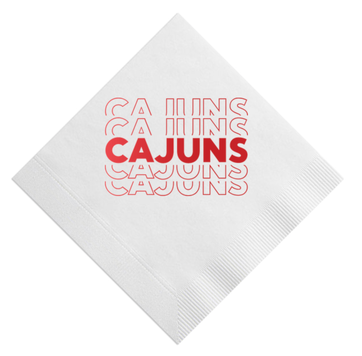Cajuns Beverage Napkin