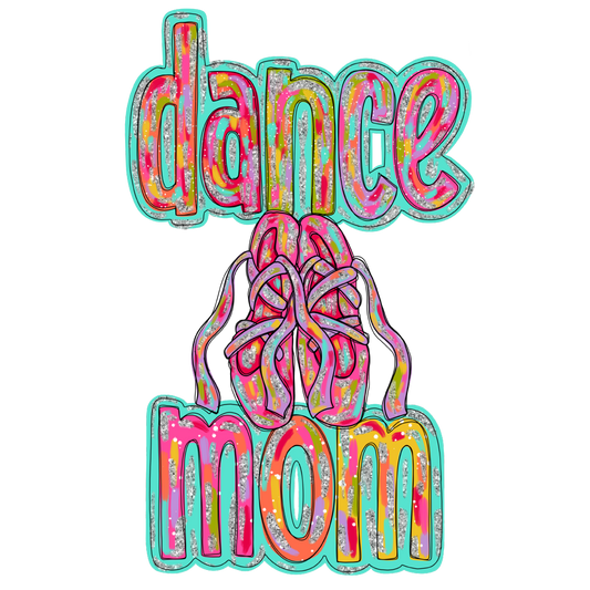 Dance Mom Silver Glitz DTF