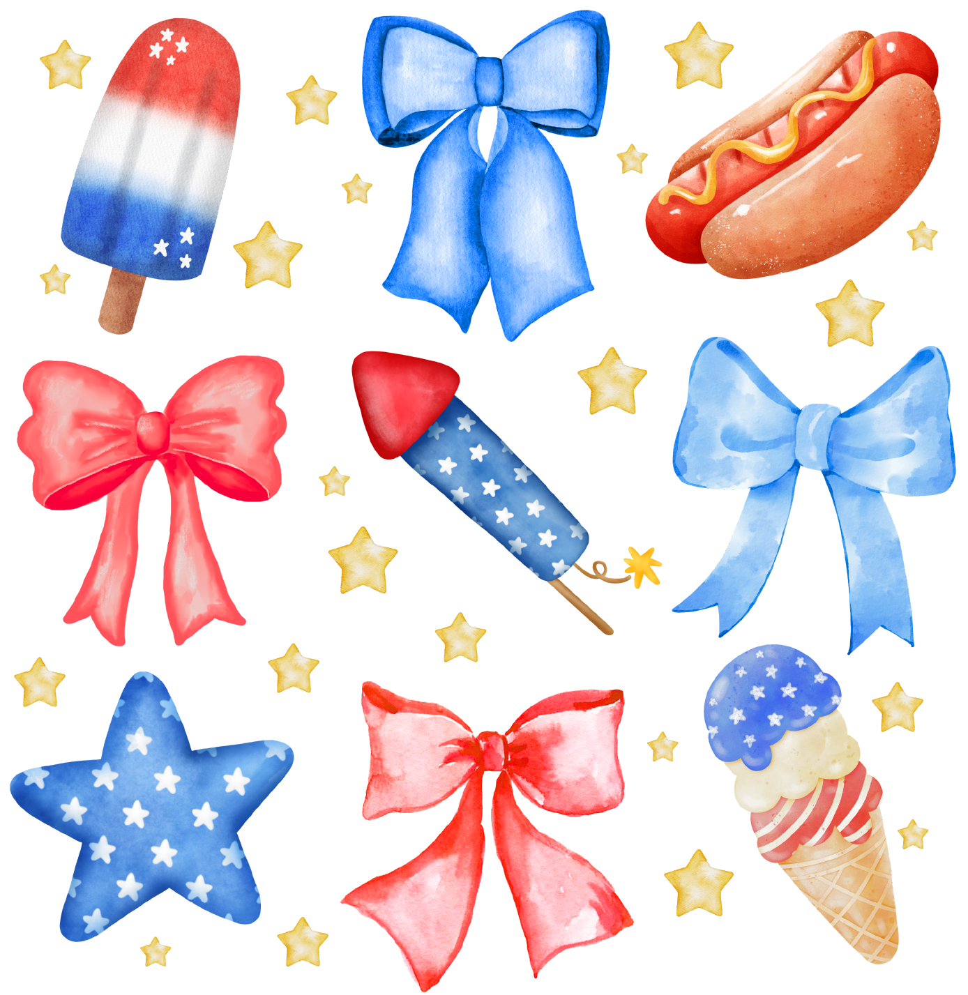 4th of July Coquette DTF Transfer