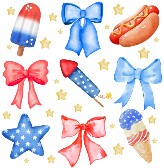 4th of July Coquette DTF Transfer