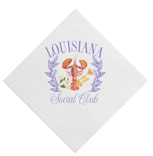 Louisiana Social Club Beverage Napkin