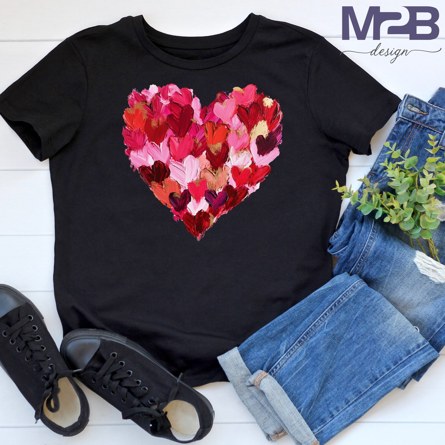 Brushstroke Heart of Hearts DTF Transfer