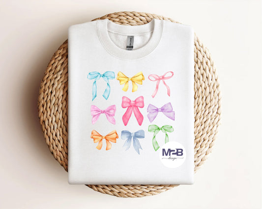 Pastel Bow Coquette DTF Transfer