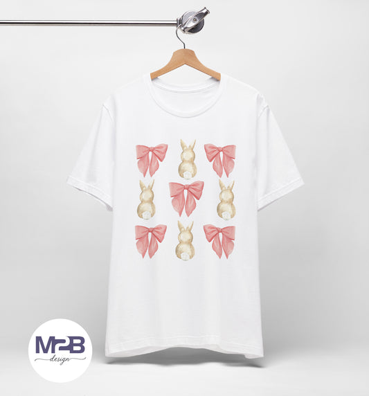 Bunny and Bow Coquette DTF Transfer