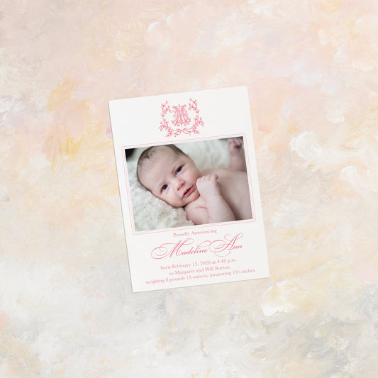Simple Birth Announcement